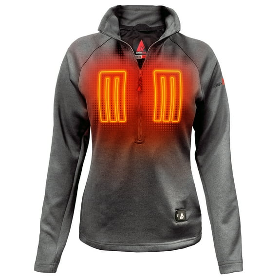 ActionHeat Women's 5V Battery Heated 1/2 Zip Up Shirt