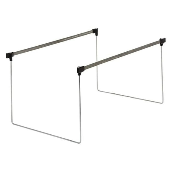 Actionframe Drawer File Frames - 2 Pack - Adjustable Steel File Holders for Desk & Drawers - 14-18" Length - Letter Size