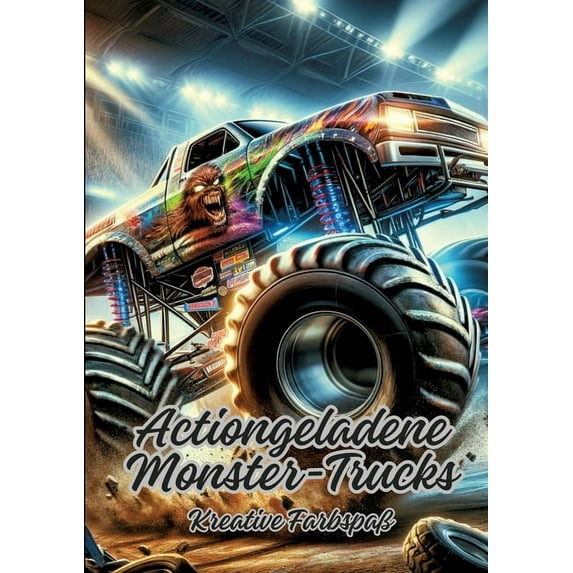 Actiongeladene Monster-Trucks: Kreative Farbspaß (Paperback)