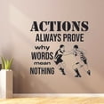 thumbnail image 1 of Actions Always Prove Why Words Mean Nothing Rugby Quotes Rugby Player Sport Sports Wall Sticker Vinyl Decal Home Decor For Home Room Home Living Room Bedroom Decoration Sticker Decal Size (30x30 inch), 1 of 3