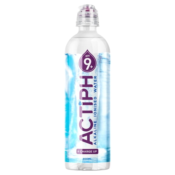Actiph Alkaline Ionised Water 600Ml, Imported from Britain