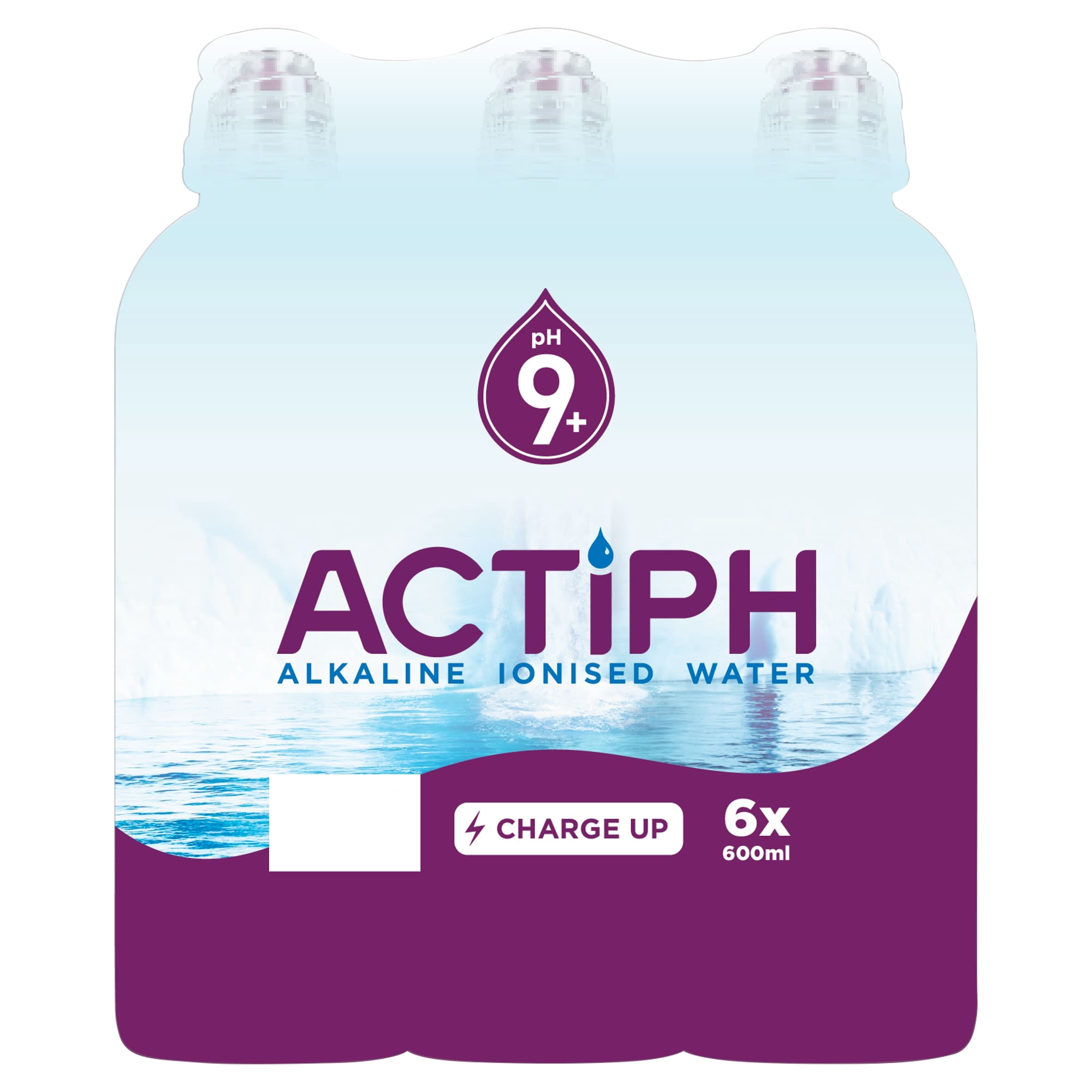 Actiph Alkaline Ionised Water 6X600ml, Imported from Britain