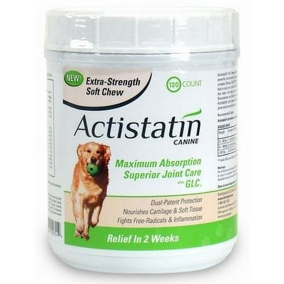 Actistatin Canine Extra Strength Soft Chews Large 120 ct