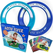 Activ Life Flying Discs for Kids Set of 2 Disc Beach Toys Outdoor Sports Cyan Blue