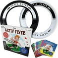 thumbnail image 1 of Activ Life Flying Discs for Kids Set of 2 Disc Beach Toys Outdoor Sports White Black, 1 of 5