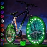 Activ Life LED Bike Wheel Lights Bicycle Spoke Light for Night Riding Green 2-Pack