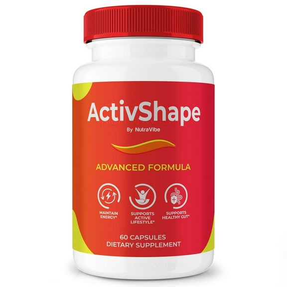 ActivShape  Natural Daily Pill Formula Designed to Align with Fitness Goals, Support an Active Lifestyle & Body Balance | Just 2 Easy-to-Swallow Pills Daily (60 Capsules)