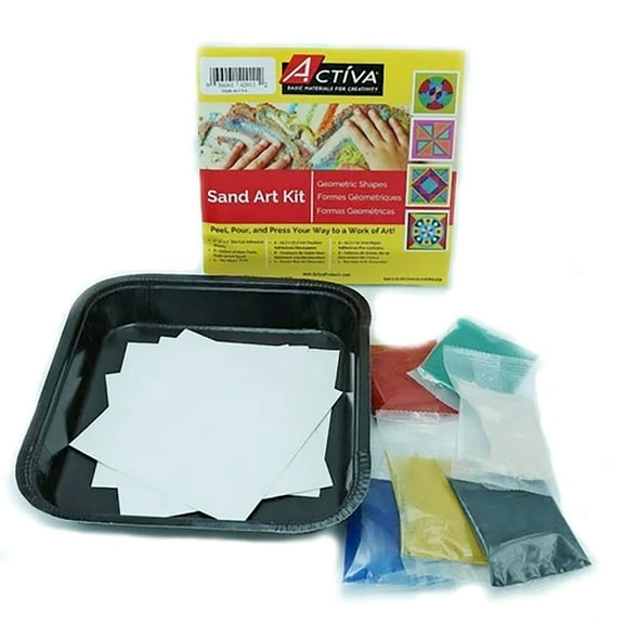 Activa Childern Play Sand Art Kit - Geometric Shapes