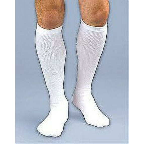 Coolmax Athletic Knee 20-30 White Lg
