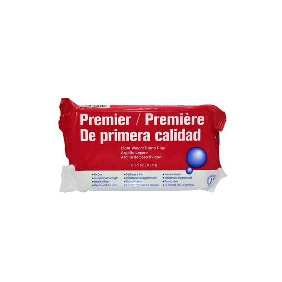 Activa La Doll Premier Lightweight Stone Clay, White, 11 oz.