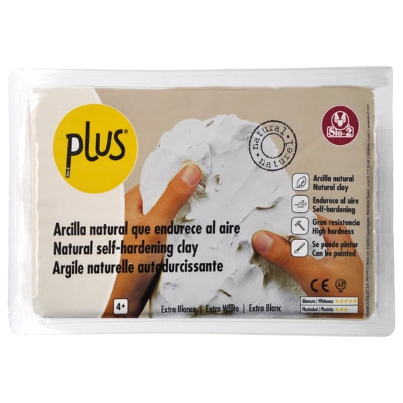 ACTVA PLUS Clay Air Dry Clay, Extra White, 2.2 lb (1 kg )