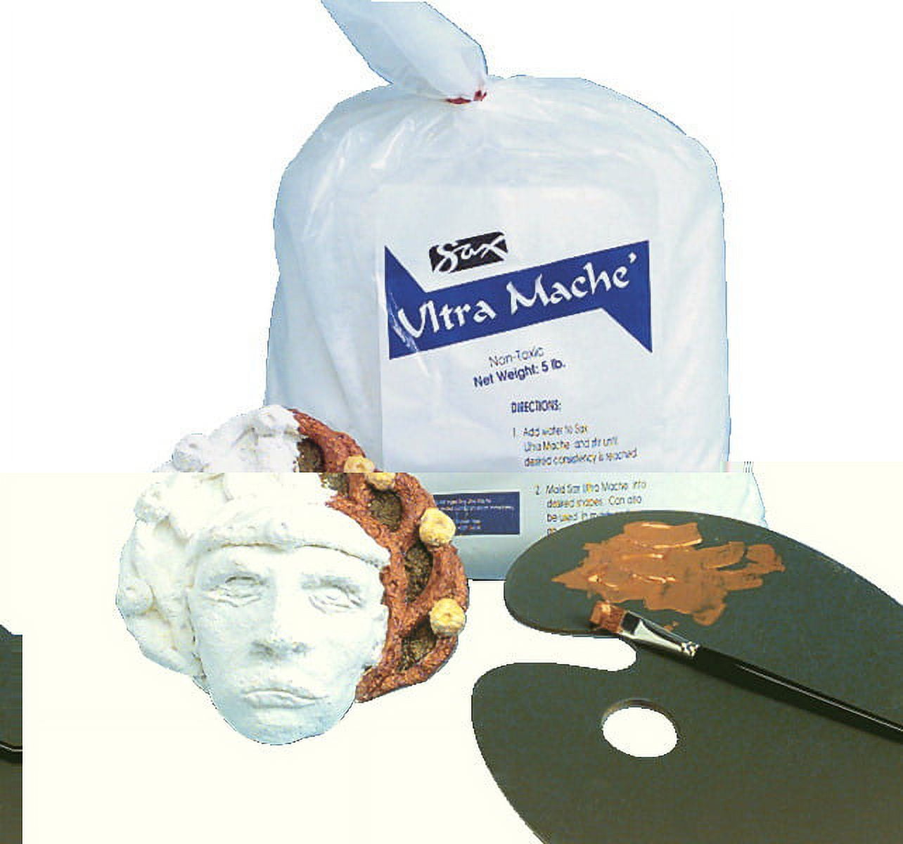 Activa Products 432131 Sax Non-Toxic Ultra Mache, 12 lbs, White
