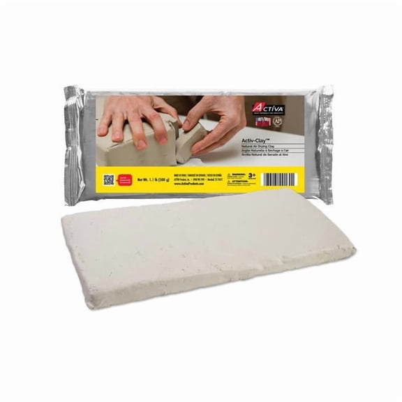 Activa Products API163-3 1 lbs Activ Air Drying Clay - Extra White - 3 Each
