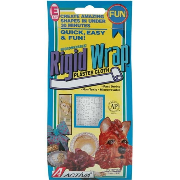 Activa Products Rigid Wrap Plaster Cloth 4''X180
