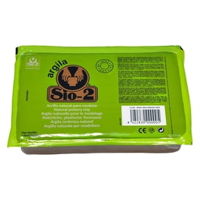 ACTVA SIO-2 Argila Natural Pottery Clay, 2.2 lb (1 kg), Red
