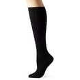 thumbnail image 1 of Activa Womans 15-20 mmHg Diamond Pattern Dress Trouser Socks, Black, Medium, 1 of 1