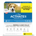thumbnail image 1 of TevraPet Activate II Fast Acting Flea & Tick Prevention Topical Drops for Medium Dogs, 11-20 lbs, 4 Doses, 1 of 6
