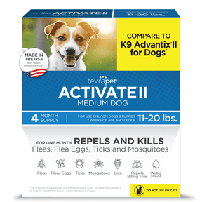 FirstAct Plus Flea Treatment For Medium Dogs 23-44 Lbs - 6 Month Supply With Same Ingredients As Frontline