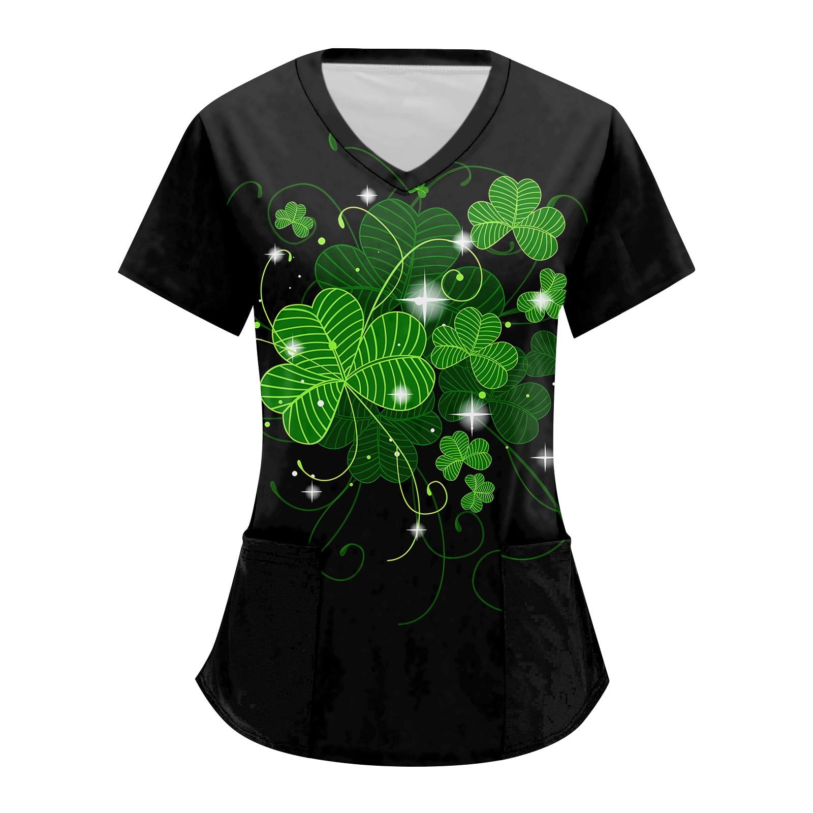 Activate Scrubs Women Saint Patrick Day Character Ydkzymd Green Print