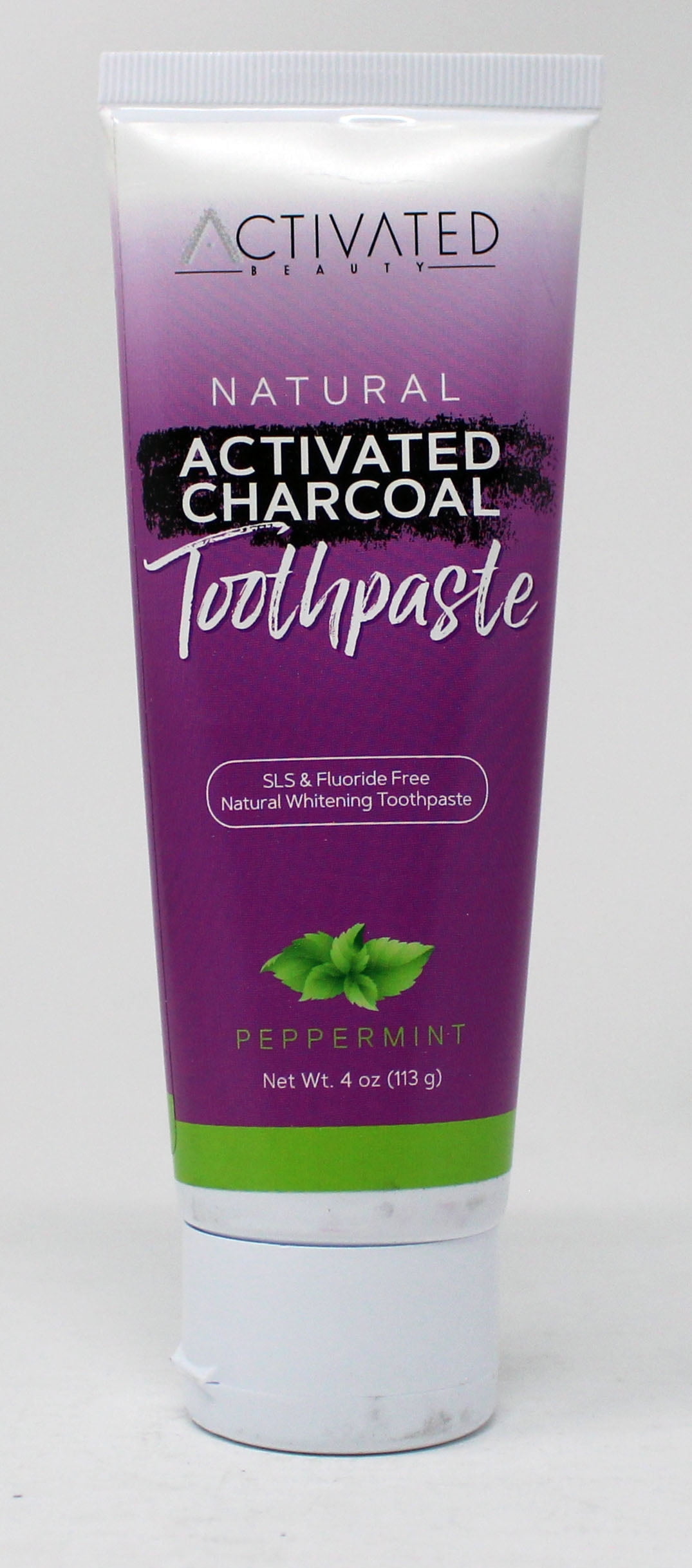 Activated Beauty Natural Activated Charcoal Toothpaste Peppermint 4