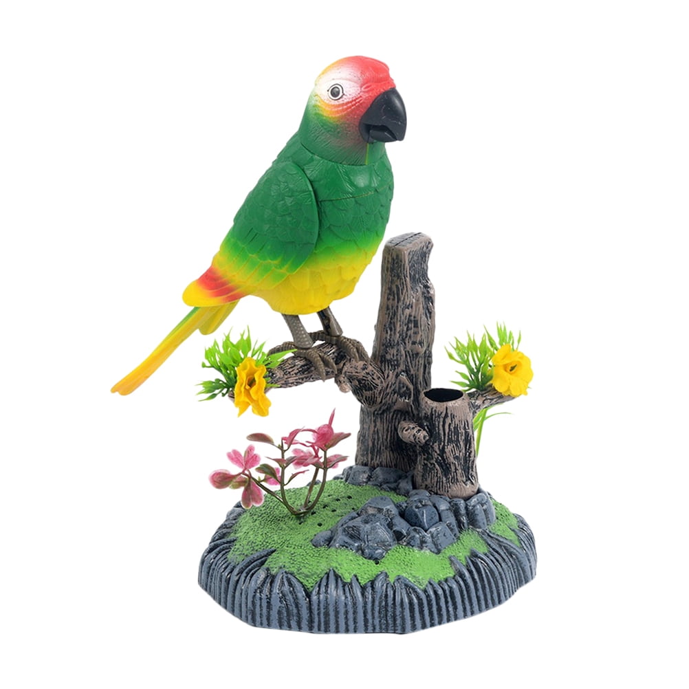 Activated Bird Singing Toy Sensor Desk Accessory with and Tree Design ...