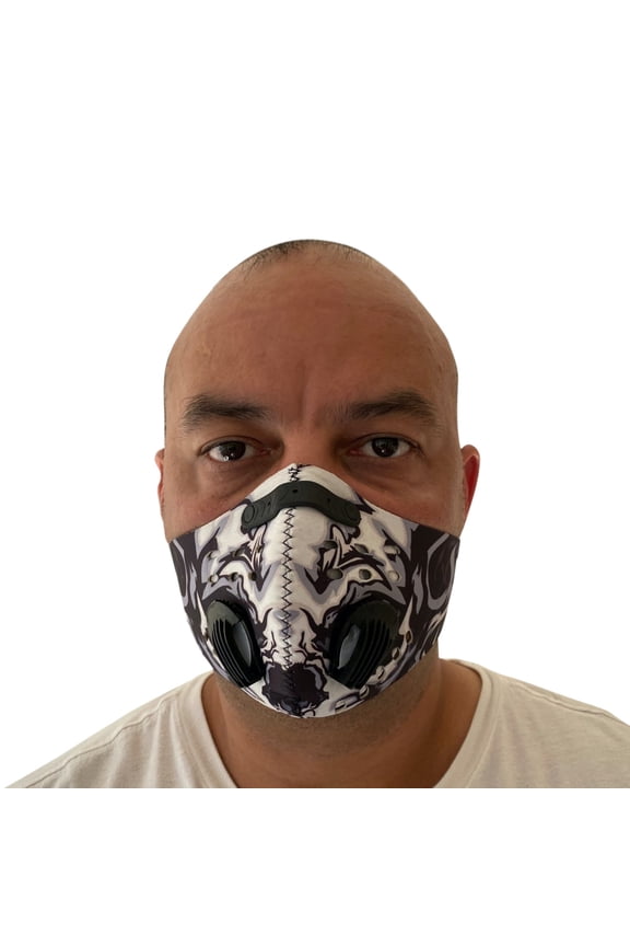 Activated Carbon Air Purifying Face Mask Cycling Reusable Washable Blue for Unisex