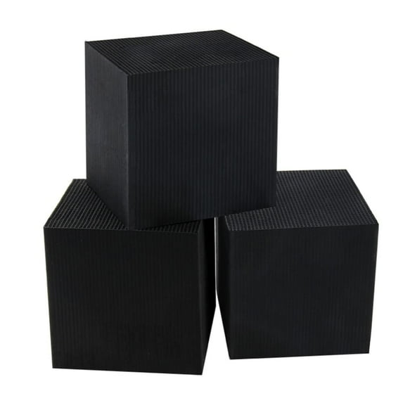 Activated Carbon Aquarium Filter, Cube Honeycomb Structure Charcoal Deodorant Fish Tank Water Purifier, for Pools Water Purification