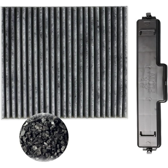 Activated Carbon Cabin Air Filter Filter Access Door Fits for Dodge Ram 1500 2500 3500 Avengers Caliber Tour Compass Patriot Chrysler 200 Replace#: 68318365AA 68052292AA
