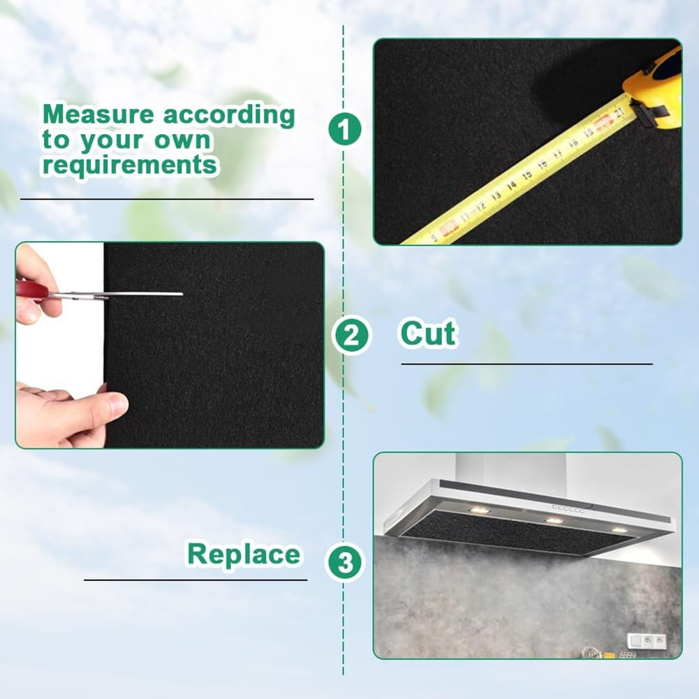 Activated Carbon Filter 48X16 In Cut To Fit Carbon Pad Carbon Cooker Hood Filter