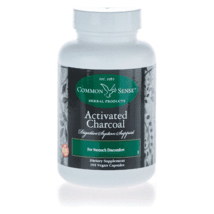 Activated Charcoal Digestive System Support (100 Vegan Capsules