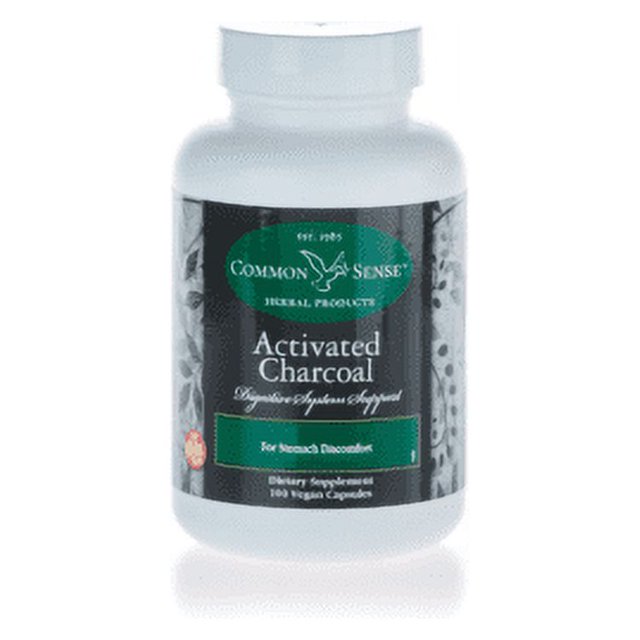 Activated Charcoal Digestive System Support (100 Vegan Capsules