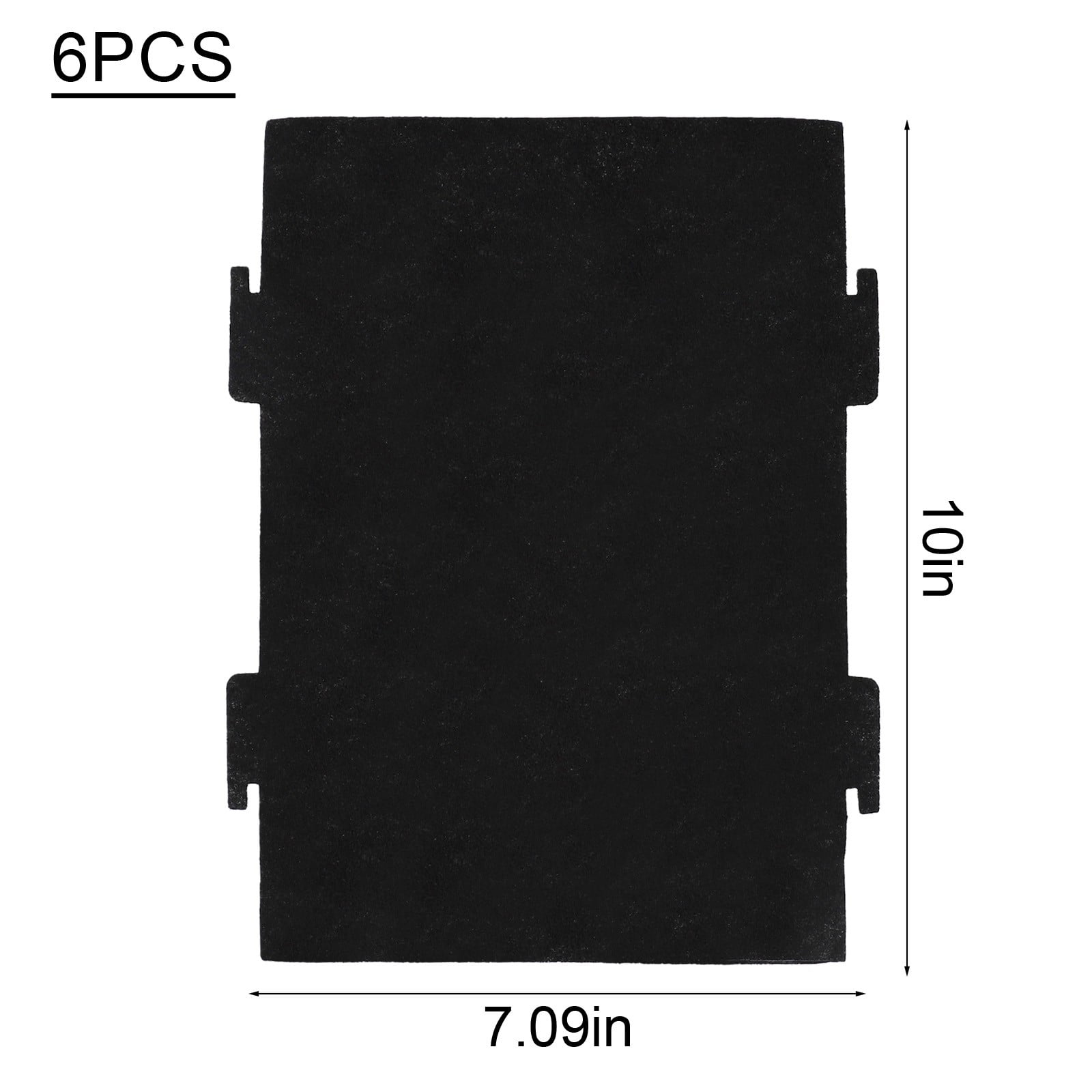 6-Pack Activated Charcoal Filters For Whirlpool & Kitchenaid Over-Range Microwaves - Replacement