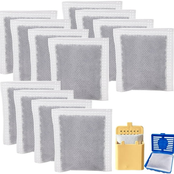 Activated Charcoal Odor Absorber Bags for Cat Litter Box,Bexikou Natural Bamboo Charcoal Bags, Absorb Odors/Control Damp from Pets/Keep Home Fresh12 Pcs