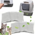 thumbnail image 1 of Activated Charcoal Odor Absorber Bags Compatible with OKSOTY Stainless Steel Cat Litter Box, Natural Coconut shell Bags, Absorb Odors/Control Damp from Pets/Keep Home Fresh（6PCS）, 1 of 5