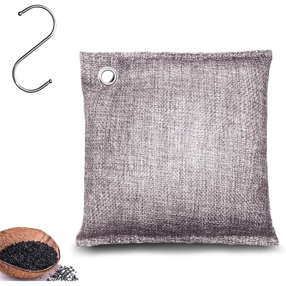 Activated Charcoal Odor Absorber, Odor Eliminator for Strong Odor, Shell Charcoal Air Purifying Bags for Home Car Closet Pet, Smoke Room Deodorizer