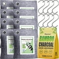 thumbnail image 1 of Activated Charcoal Odor Absorber for Strong Odor, Basement, Cars, Closets, Shoes, Smoke. 8 Pack Bamboo Charcoal Air Purifying Bags Deodorizer Odor Eliminator for Home, 1 of 5