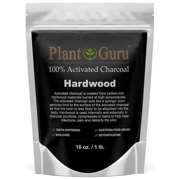 Activated Charcoal Powder 1 lb. HARDWOOD - Food Grade Kosher Non-GMO - Teeth Whitening, Facial Mask and Soap Making. Promotes Natural Detoxification and Helps Digestion