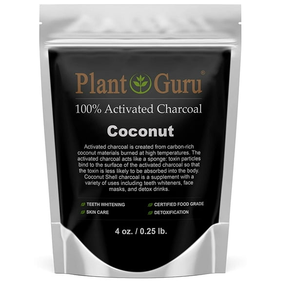 Activated Charcoal Powder 4 oz. COCONUT - Food Grade Kosher Non-GMO - Teeth Whitening, Facial Mask and Soap Making. Promotes Natural Detoxification and Helps Digestion