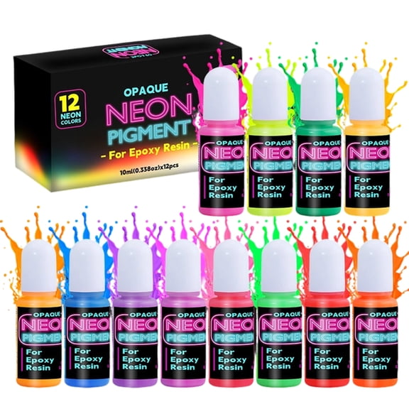 Activated Fluorescent Colorant 12 Tone Crafting Art Supply for Jewelry Making