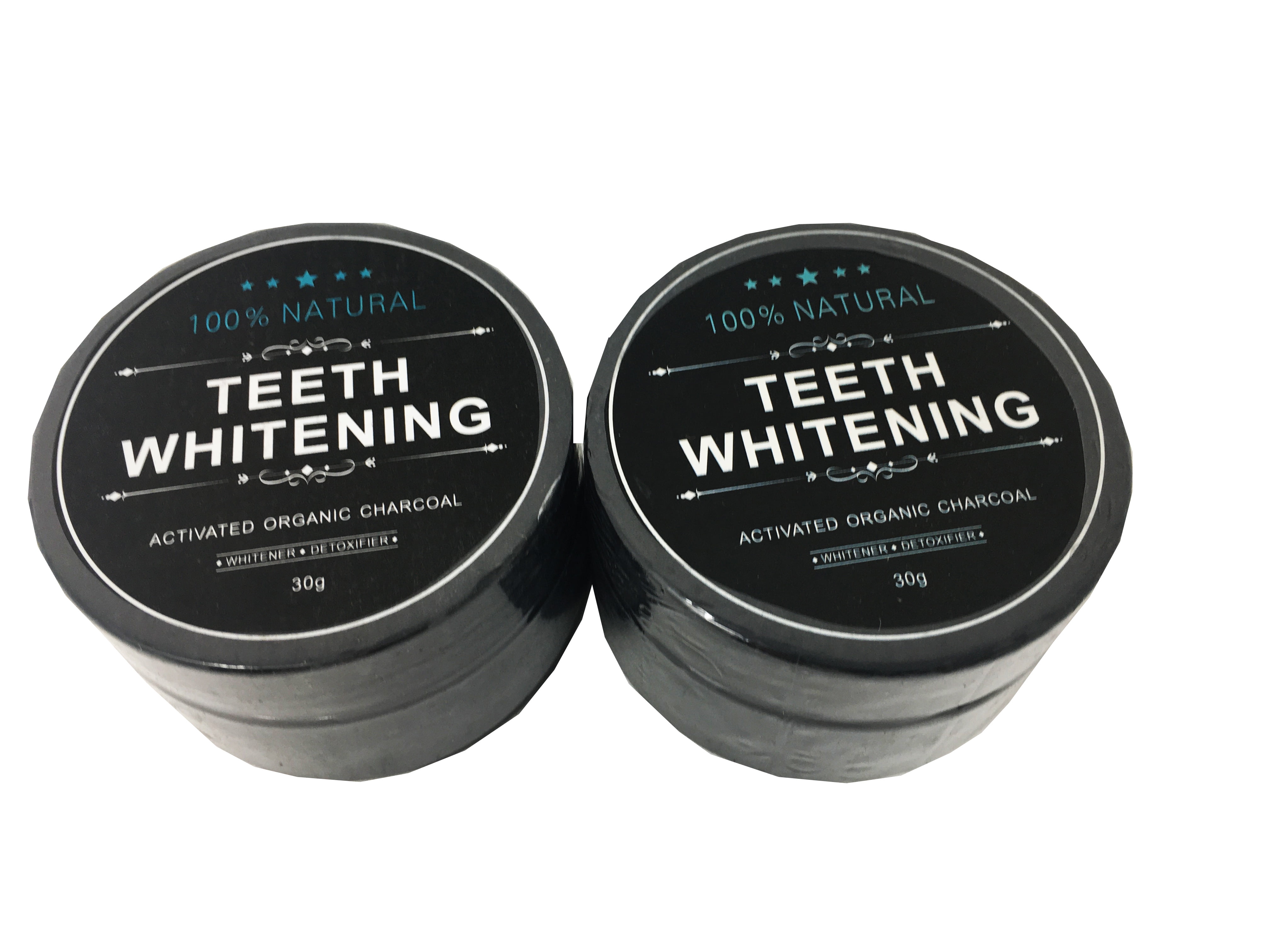 Activated Organic Charcoal Teeth Whitening Powder Natural Coconut 30g Pack of 2