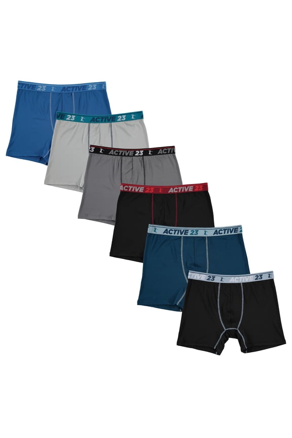 6PK Solid Assorted Boxer Briefs