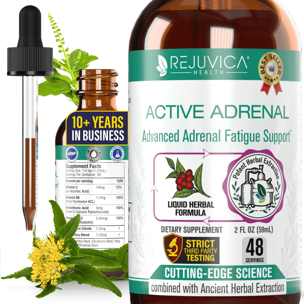 Rejuvica Health Active Adrenal -Adrenal Support Supplement 2 fl oz ...