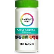Active Adult 50+ Multivitamin | 180 Tablets | by Rainbow Light