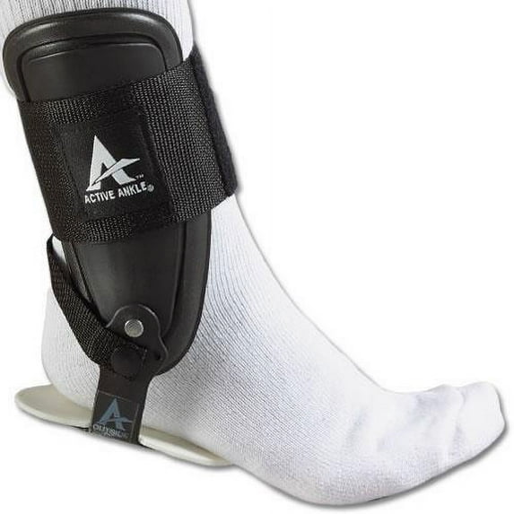 Active Ankle T2 Rigid Ankle Brace, Black, Large
