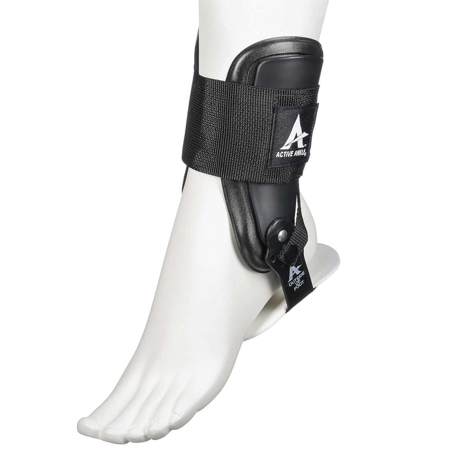 Active Ankle T2 Rigid Ankle Brace, Black, Medium - image 1 of 6