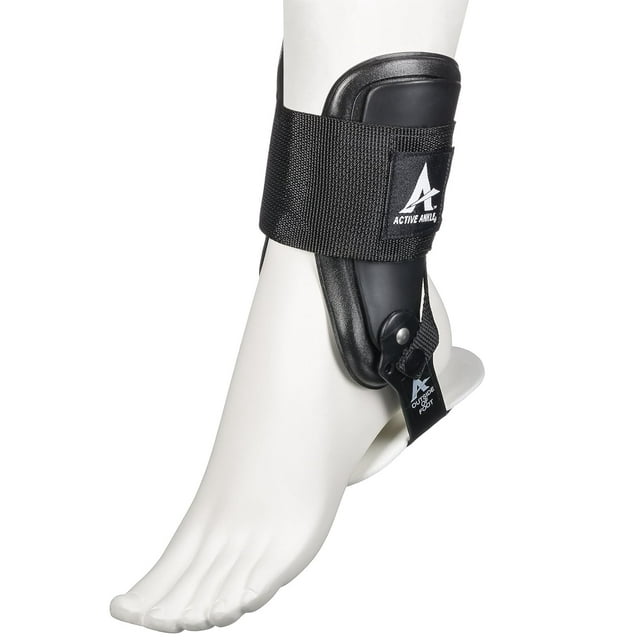 Active Ankle T2 Rigid Ankle Brace, Black, Medium