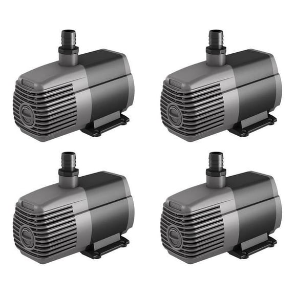 Active Aqua AAPW1000 92W 1000GPH Hydroponic Aquarium Pond Water Pump (4 Pack)