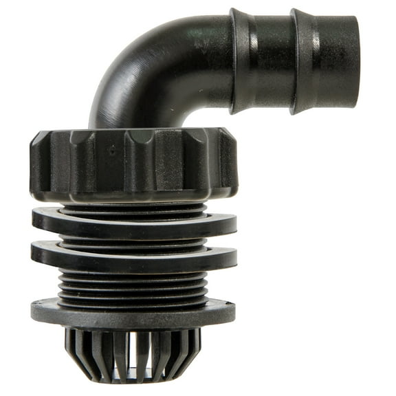 Active Aqua GFEH1 Grow Flow 3/4 In. Hydroponic Elbow Hardware Kit, 6 Pack