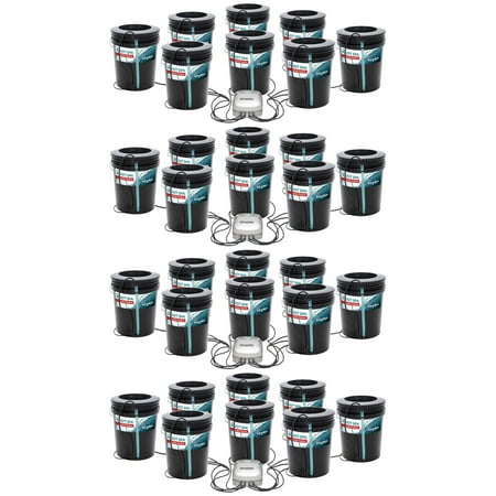 Active Aqua Root Spa 5-Gallon 8-Bucket Deep Water Culture System (4 Pack)